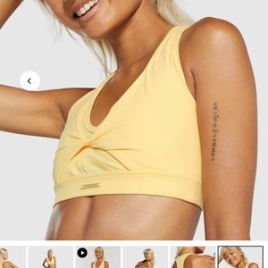 Whitney mesh sports bra in pollen